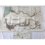 Port of Bristol Authority 1928 landscape style plans of their Bristol networks, 3 items.
