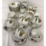 A quantity of Royal Worcester "Evesham" tea ware.