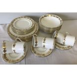 Wedgwood "Whitehall" design coffee set with gilt vine leaf decoration.