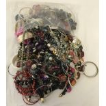 A large quantity of costume jewellery.