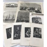 17 Victorian prints of military & naval subjects.