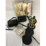 A quantity of assorted items comprising horse brasses, vintage Kodak cameras and