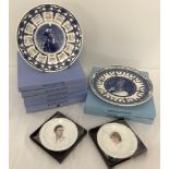 7 boxed Wedgwood commemorative plates specially commissioned by The Daily Mail.