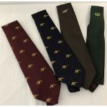 4 vintage neck ties.