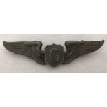 An American glider pin back pilots badge by Firmin of London.