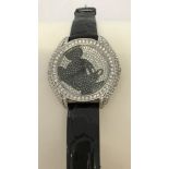 A large Disney Mickey Mouse stone set wristwatch by K-Ikon.