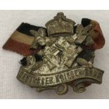 German Pre WWI Deutcher Kriegsbund badge and ribbon.