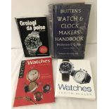4 books on watches and watch making.
