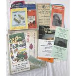 A collection of vintage leaflets, booklets and tickets relating to rail travel in Europe.