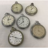 6 pocket/stopwatches in varying conditions.