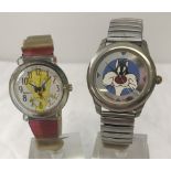 2 vintage Sylvester and Tweety Pie watches.