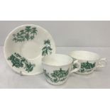 Copeland trio - saucer and 2 cups of different sizes. Circa 1851-1885.
