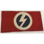 A WWII pattern BUF British Blackshirts armband.