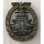 A WWII pattern Third Reich High Seas Fleet badge.