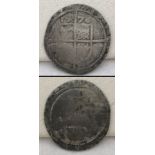 An Elizabeth I Sixpence, dated 1576.