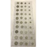 2 sheets of 1930's/40's silver (50%) coins.