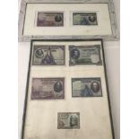 A collection of 7 Spanish bank notes, c1920's.