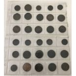 30 assorted late 17th/early 18th century British copper coins.