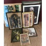 A quantity of assorted framed and glazed pictures.