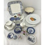 A quantity of ceramics to include Spode "Italian", Wedgwood "Kutani Crane" cup and saucer, Mason's