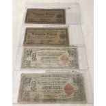 4 x WW2 Japanese occupation of The Philippines bank notes.