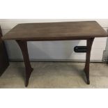 A vintage dark wood refectory style table.