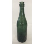 WWII pattern Waffen SS green glass beer bottle.