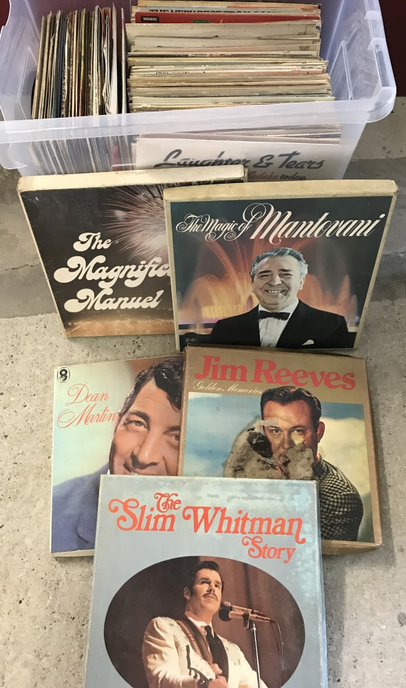 A large collection of easy listening LP's and boxed sets.