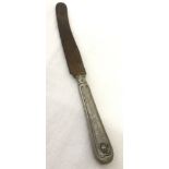 WWII pattern Waffen SS dinner knife.