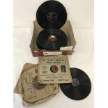 A quantity of 10" diameter 78rpm records (no sleeves).