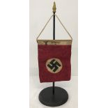 WWII pattern German party desk top flag.