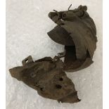 WWII Home front Relic German butterfly bomb fragments.