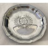 German WW2 pattern small dish with swastika logo