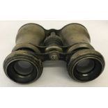 Vintage binoculars with integral compass.