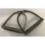 A Pair of WWII pattern German Cavalry stirrups.