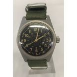 Vietnam War pattern US Army wristwatch - new strap