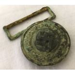 Dug relic of WWII pattern German police buckle.