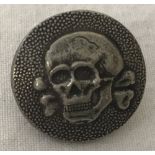 German WW2 pattern SS button for side cap