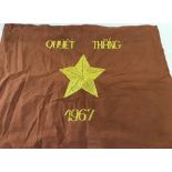 Vietnam War Era N.V.A Peoples Army of Vietnam straight flagpole flag.