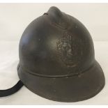 Belgian WW1 pattern tin helmet.