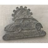 German WWII pattern VW Volkswagen fund raising supporters pin badge.