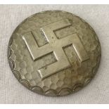 A German WW2 pattern Swastika 'tinnie' badge