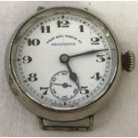 A West End Watch Co Secundus trench watch with subsidiary dial.