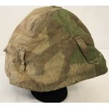 WWII pattern German Waffen SS Splinter pattern helmet cover.
