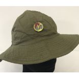 Vietnam War Era original Pre 1974 Vietcong Green Boonie hat and badge.