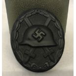 German WW2 pattern Wound badge in black