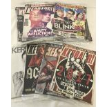 A quantity of 34 sealed and unopened "Kerrang!" magazines dating from 2017 and 2018.