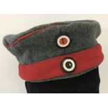 An Imperial German WW1 pattern Feldmutze soft trench cap.