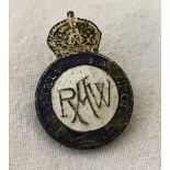 WWI pattern Royal Airship Works lapel pin.