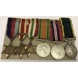 WWII Royal Army Service British Medal group awarded to T/3717073 Dvr C.Bond.